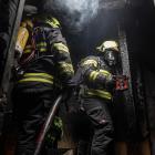 Požár v podkroví rodinného domu