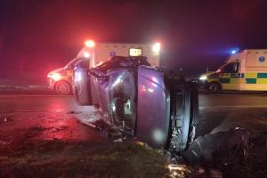 Dopravní nehoda tří osobních automobilů